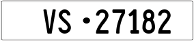 Trailer License Plate